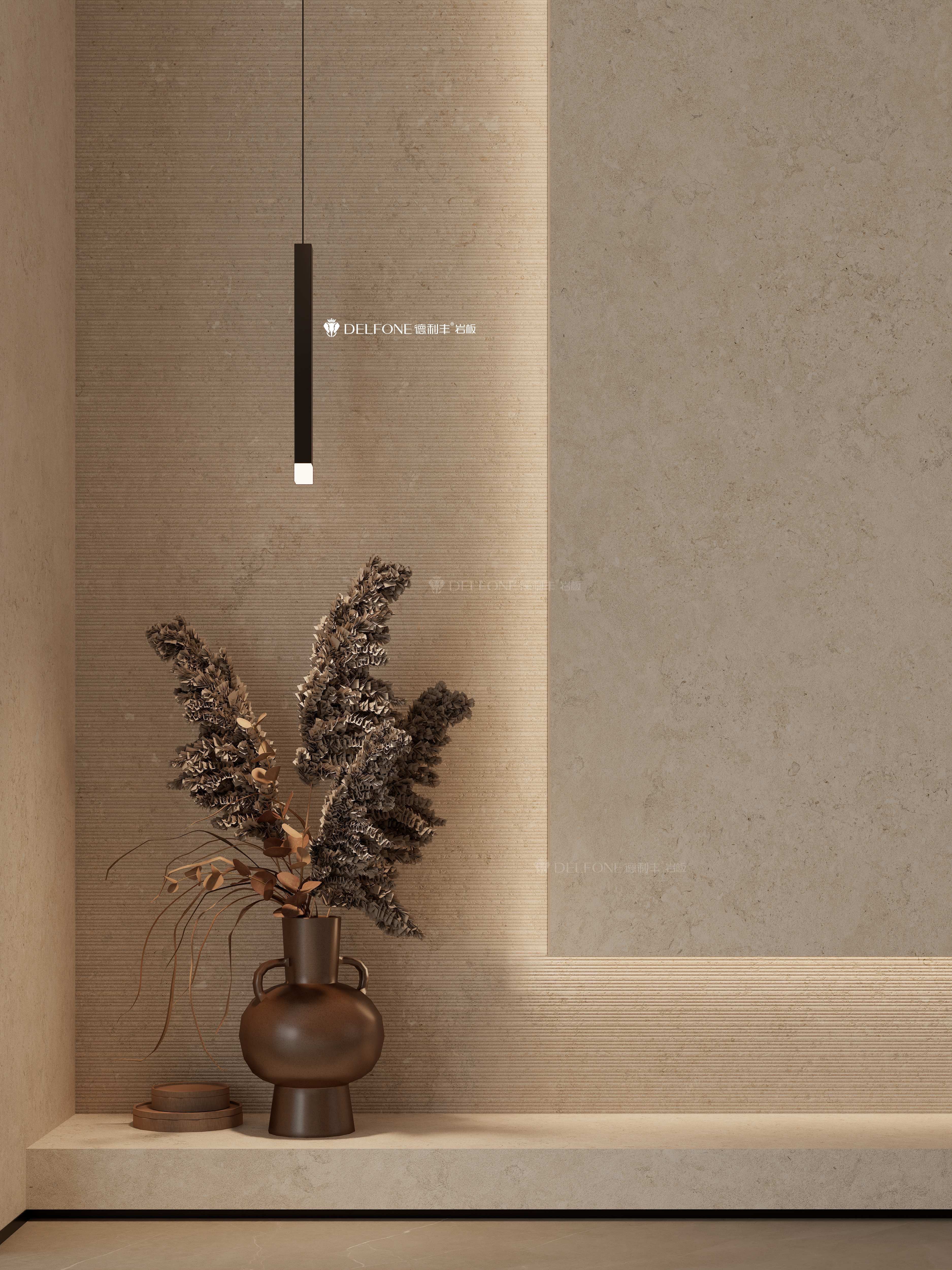 波特兰米黄-素刻效果图