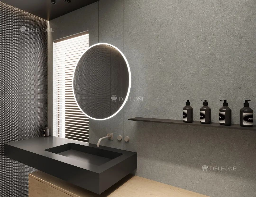 DELFONE家装岩板 | 卫浴空间这么设计，成就至美(图5)